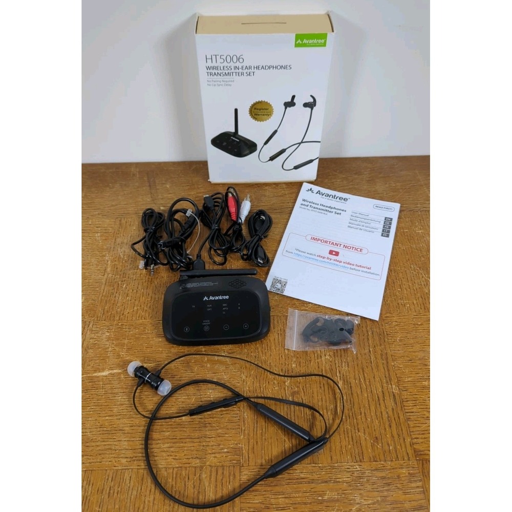 Avantree HT5006 Wireless in‎ Ear Headset Transmitter Set for TV - Tested